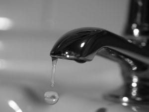 water damage_slow leaking faucet