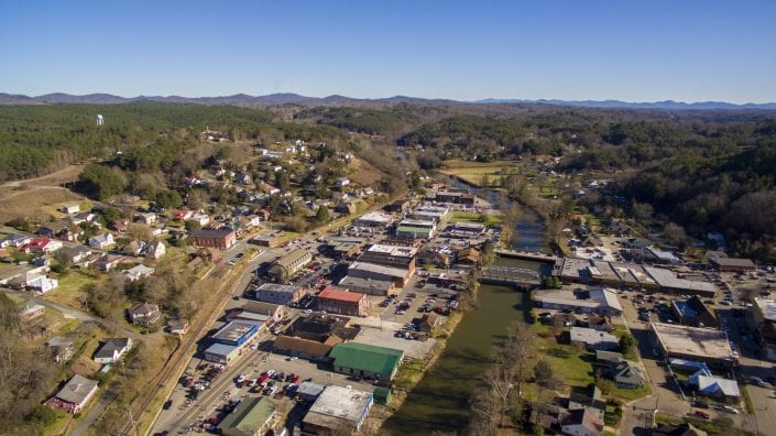 Dickey McCay Insurance Aerial View McCaysville and Copperhill, Tennessee