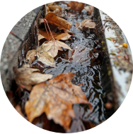 Gutters and moisture